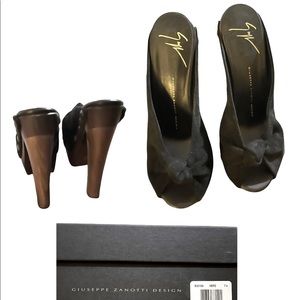 giuseppe zanotti nero saintro 105 sand velour sp.08